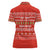 East Timor Christmas Women Polo Shirt with Santa Crocodile Gingerbread Palm Trees and Red Holiday - Wonder Print Shop