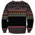 East Timor Christmas Sweatshirt with Santa in Traditional Robe Gift Basket Ho Ho Ho Text and Black Festive - Wonder Print Shop