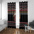 East Timor Christmas Window Curtain with Santa in Traditional Robe Gift Basket Ho Ho Ho Text and Black Festive - Wonder Print Shop