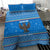 Equatorial Guinea Christmas Bedding Set with Nzalang Noel Eagle Flag Snowflakes and Blue Holiday - Wonder Print Shop