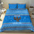 Equatorial Guinea Christmas Bedding Set with Nzalang Noel Eagle Flag Snowflakes and Blue Holiday - Wonder Print Shop