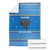 Equatorial Guinea Christmas Blanket with Nzalang Noel Eagle Flag Snowflakes and Blue Holiday - Wonder Print Shop