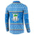 Equatorial Guinea Christmas Button Sweatshirt with Nzalang Noel Eagle Flag Snowflakes and Blue Holiday - Wonder Print Shop