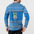 Equatorial Guinea Christmas Button Sweatshirt with Nzalang Noel Eagle Flag Snowflakes and Blue Holiday - Wonder Print Shop