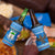 Equatorial Guinea Christmas 4 in 1 Can Cooler Tumbler with Nzalang Noel Eagle Flag Snowflakes and Blue Holiday - Wonder Print Shop