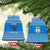 Equatorial Guinea Christmas Ceramic Ornament with Nzalang Noel Eagle Flag Snowflakes and Blue Holiday - Wonder Print Shop