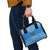Equatorial Guinea Christmas Shoulder Handbag with Nzalang Noel Eagle Flag Snowflakes and Blue Holiday - Wonder Print Shop