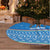 Equatorial Guinea Christmas Tree Skirt with Nzalang Noel Eagle Flag Snowflakes and Blue Holiday - Wonder Print Shop