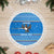 Equatorial Guinea Christmas Tree Skirt with Nzalang Noel Eagle Flag Snowflakes and Blue Holiday - Wonder Print Shop