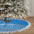 Equatorial Guinea Christmas Tree Skirt with Nzalang Noel Eagle Flag Snowflakes and Blue Holiday - Wonder Print Shop