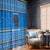 Equatorial Guinea Christmas Window Curtain with Nzalang Noel Eagle Flag Snowflakes and Blue Holiday - Wonder Print Shop
