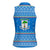Equatorial Guinea Christmas Women Sleeveless Polo Shirt with Nzalang Noel Eagle Flag Snowflakes and Blue Holiday - Wonder Print Shop
