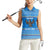 Equatorial Guinea Christmas Women Sleeveless Polo Shirt with Nzalang Noel Eagle Flag Snowflakes and Blue Holiday - Wonder Print Shop