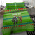 Equatorial Guinea Christmas Bedding Set with Santa Gorilla Gift Basket and Green Holiday Pattern Design - Wonder Print Shop