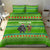 Equatorial Guinea Christmas Bedding Set with Santa Gorilla Gift Basket and Green Holiday Pattern Design - Wonder Print Shop