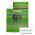 Equatorial Guinea Christmas Blanket with Santa Gorilla Gift Basket and Green Holiday Pattern Design - Wonder Print Shop
