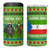 Equatorial Guinea Christmas 4 in 1 Can Cooler Tumbler with Santa Gorilla Gift Basket and Green Holiday Pattern Design - Wonder Print Shop