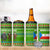 Equatorial Guinea Christmas 4 in 1 Can Cooler Tumbler with Santa Gorilla Gift Basket and Green Holiday Pattern Design - Wonder Print Shop