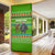 Equatorial Guinea Christmas Door Cover with Santa Gorilla Gift Basket and Green Holiday Pattern Design - Wonder Print Shop