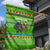 Equatorial Guinea Christmas Garden Flag with Santa Gorilla Gift Basket and Green Holiday Pattern Design - Wonder Print Shop