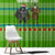 Equatorial Guinea Christmas Window Curtain with Santa Gorilla Gift Basket and Green Holiday Pattern Design - Wonder Print Shop