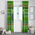 Equatorial Guinea Christmas Window Curtain with Santa Gorilla Gift Basket and Green Holiday Pattern Design - Wonder Print Shop