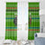 Equatorial Guinea Christmas Window Curtain with Santa Gorilla Gift Basket and Green Holiday Pattern Design - Wonder Print Shop