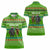 Equatorial Guinea Christmas Women Polo Shirt with Santa Gorilla Gift Basket and Green Holiday Pattern Design - Wonder Print Shop