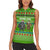 Equatorial Guinea Christmas Women Sleeveless Polo Shirt with Santa Gorilla Gift Basket and Green Holiday Pattern Design - Wonder Print Shop
