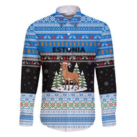 Estonia Christmas Family Matching Puletasi and Hawaiian Shirt with Reindeer Gingerbread Snowflakes National Emblem and Winter Forest - Wonder Print Shop