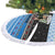 Estonia Christmas Tree Skirt with Reindeer Gingerbread Snowflakes National Emblem and Winter Forest - Wonder Print Shop