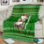 Tajikistan Christmas Blanket with Santa Hat Eagle Green Snowflake Pattern and Holiday Design - Wonder Print Shop