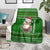 Tajikistan Christmas Blanket with Santa Hat Eagle Green Snowflake Pattern and Holiday Design - Wonder Print Shop