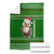 Tajikistan Christmas Blanket with Santa Hat Eagle Green Snowflake Pattern and Holiday Design - Wonder Print Shop