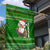 Tajikistan Christmas Garden Flag with Santa Hat Eagle Green Snowflake Pattern and Holiday Design - Wonder Print Shop