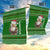 Tajikistan Christmas Garden Flag with Santa Hat Eagle Green Snowflake Pattern and Holiday Design - Wonder Print Shop
