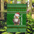 Tajikistan Christmas Garden Flag with Santa Hat Eagle Green Snowflake Pattern and Holiday Design - Wonder Print Shop
