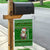Tajikistan Christmas Garden Flag with Santa Hat Eagle Green Snowflake Pattern and Holiday Design - Wonder Print Shop