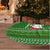 Tajikistan Christmas Tree Skirt with Santa Hat Eagle Green Snowflake Pattern and Holiday Design - Wonder Print Shop