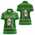 Tajikistan Christmas Women Polo Shirt with Santa Hat Eagle Green Snowflake Pattern and Holiday Design - Wonder Print Shop