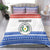Paraguay Christmas Bedding Set with Red-White-Blue Design, National Seal, and Santa Motif - Wonder Print Shop