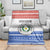 Paraguay Christmas Blanket with Red-White-Blue Design, National Seal, and Santa Motif - Wonder Print Shop