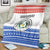 Paraguay Christmas Blanket with Red-White-Blue Design, National Seal, and Santa Motif - Wonder Print Shop