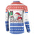 Paraguay Christmas Button Sweatshirt with Red-White-Blue Design, National Seal, and Santa Motif - Wonder Print Shop