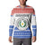 Paraguay Christmas Button Sweatshirt with Red-White-Blue Design, National Seal, and Santa Motif - Wonder Print Shop
