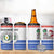 Paraguay Christmas 4 in 1 Can Cooler Tumbler with Red-White-Blue Design, National Seal, and Santa Motif - Wonder Print Shop
