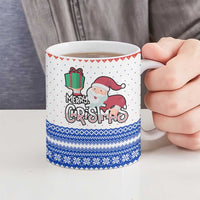 Paraguay Christmas Ceramic Mug with Red-White-Blue Design, National Seal, and Santa Motif - Wonder Print Shop