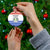Paraguay Christmas Ceramic Ornament with Red-White-Blue Design, National Seal, and Santa Motif - Wonder Print Shop