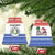 Paraguay Christmas Ceramic Ornament with Red-White-Blue Design, National Seal, and Santa Motif - Wonder Print Shop