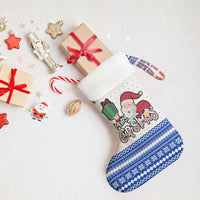 Paraguay Christmas Stocking with Red-White-Blue Design, National Seal, and Santa Motif - Wonder Print Shop